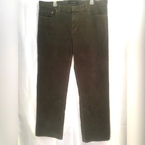 Green Calvin Klein Corduroy Pants